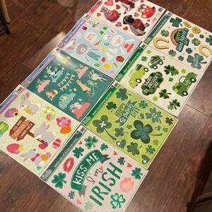 Bundle of Assorted Window Clings • Holiday Decor‎